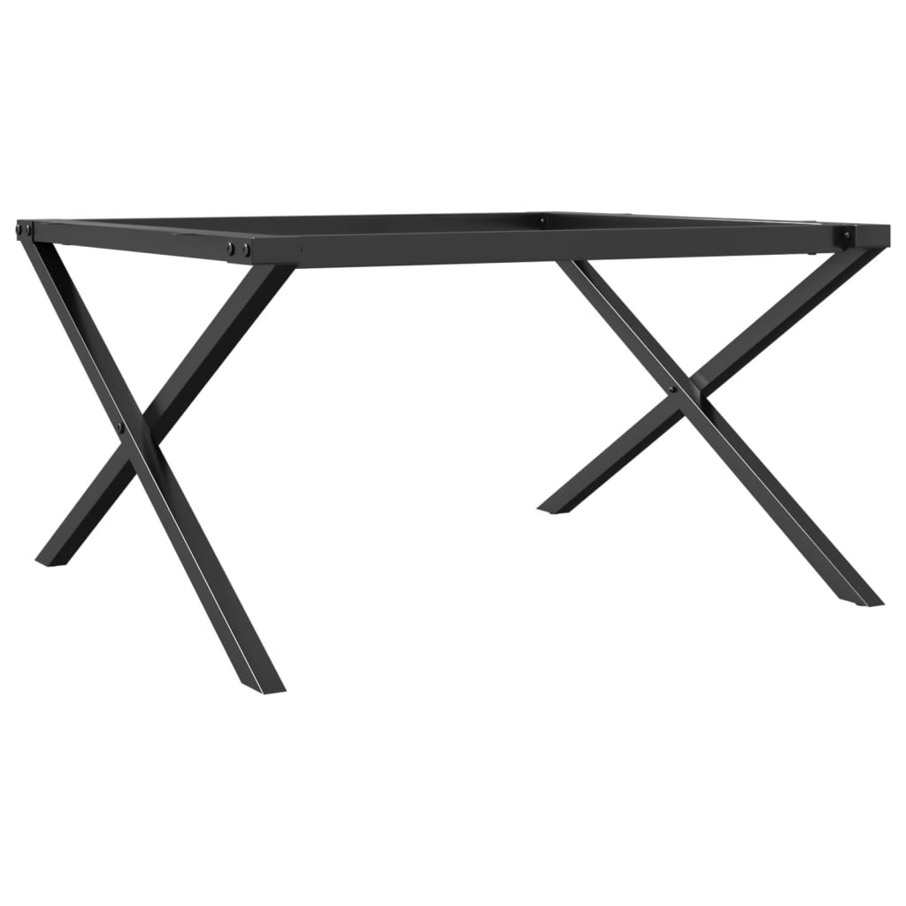 Coffee Table Legs X-Frame 80X70X43 Cm Steel